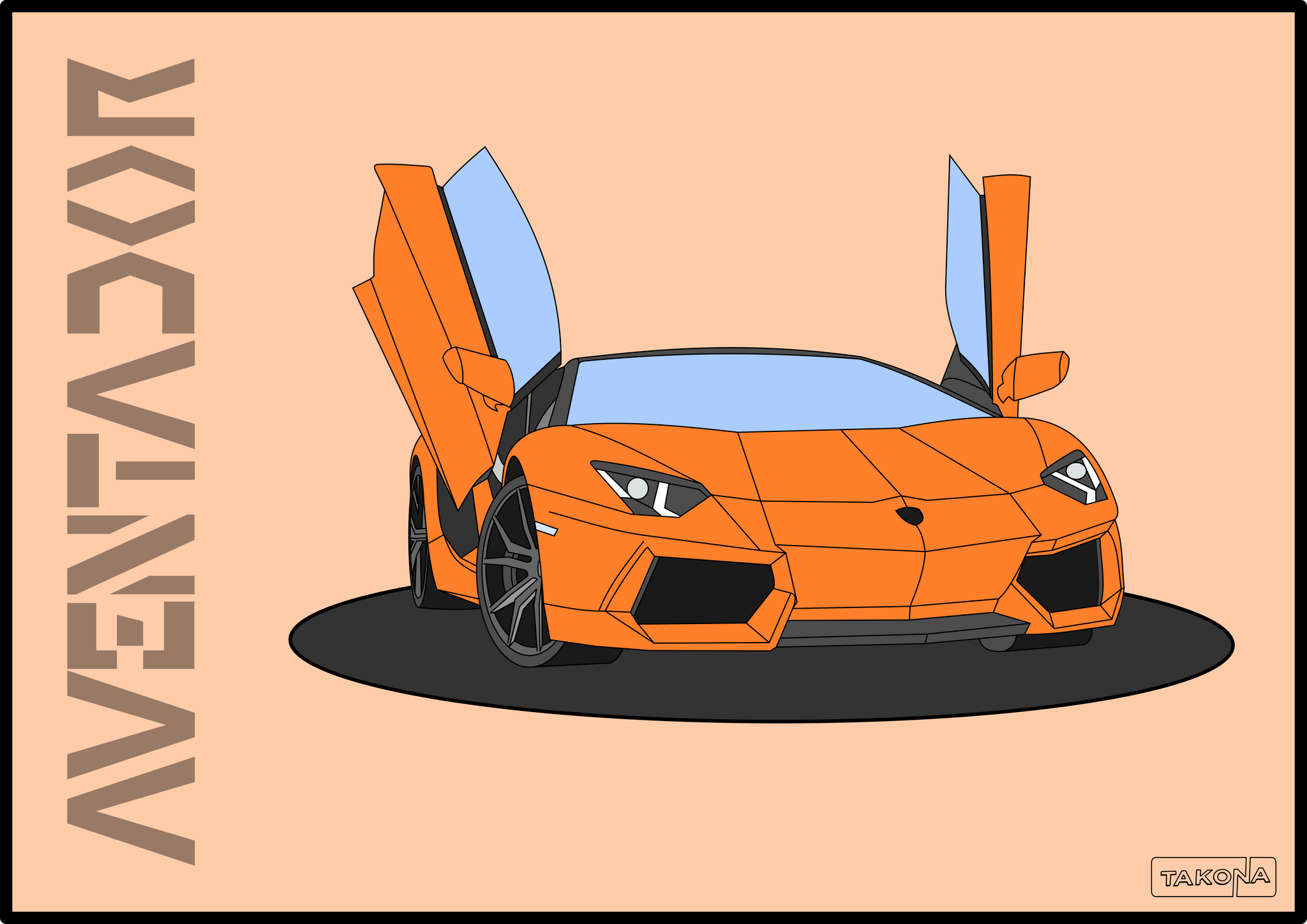Aventador Art Print
