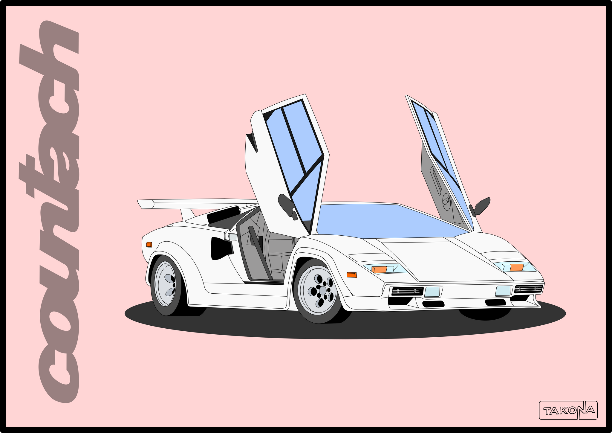 Countach Art Print