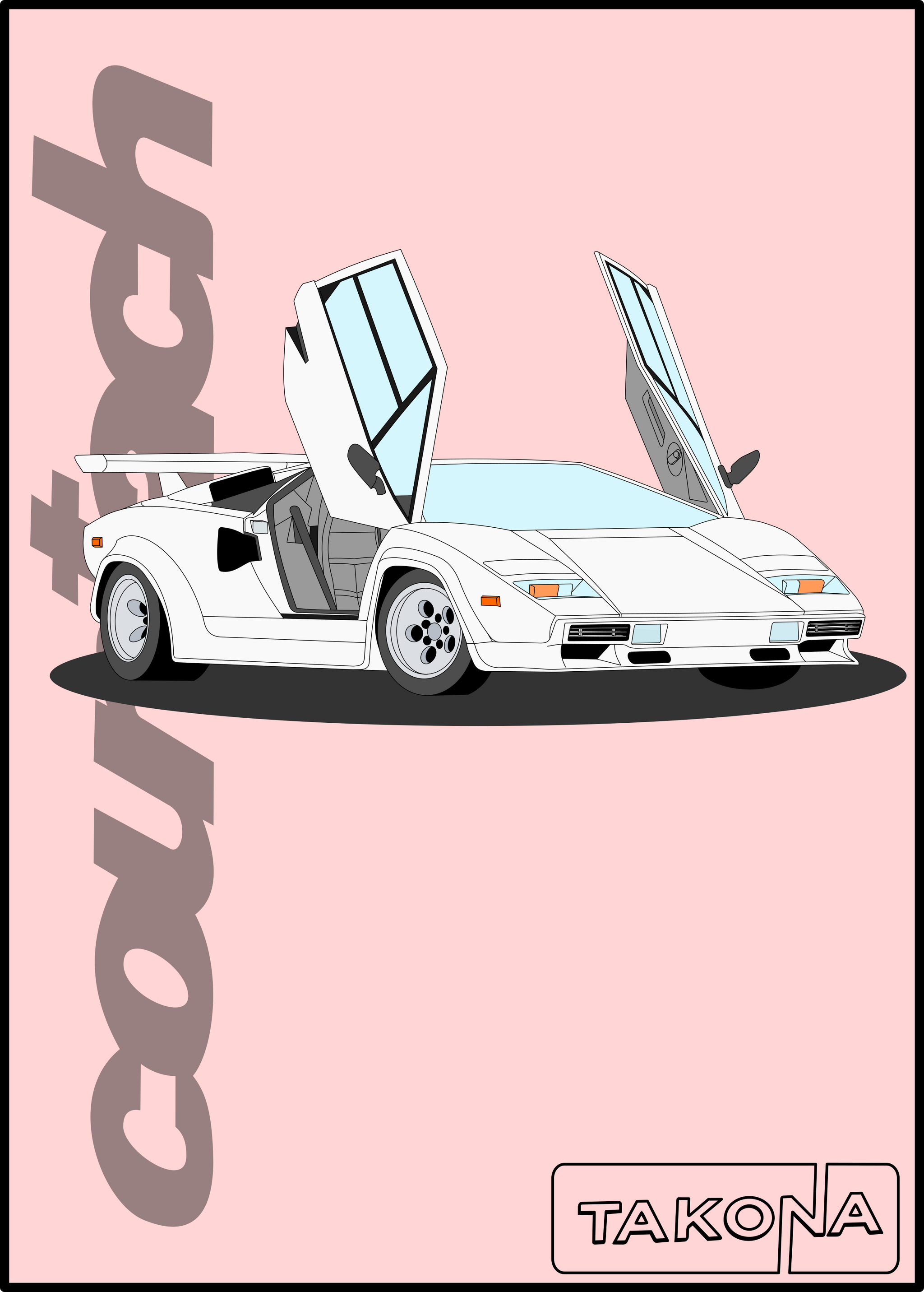 Countach Art Print