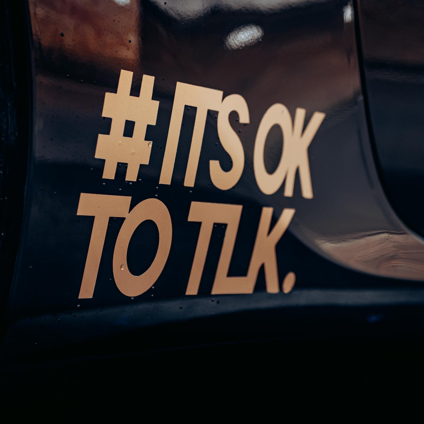 Stacked #IT'S OK TO TLK. Sticker