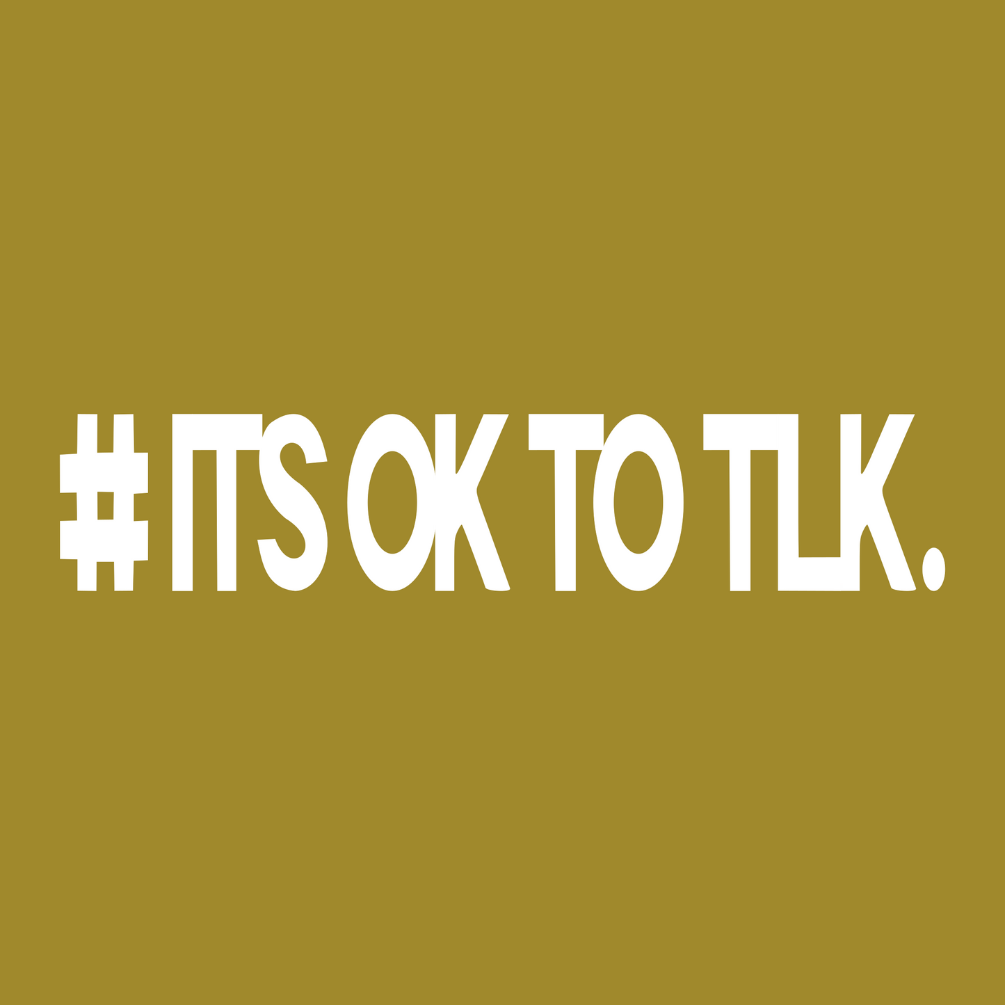 Takona #IT'S OK TO TLK. Sticker