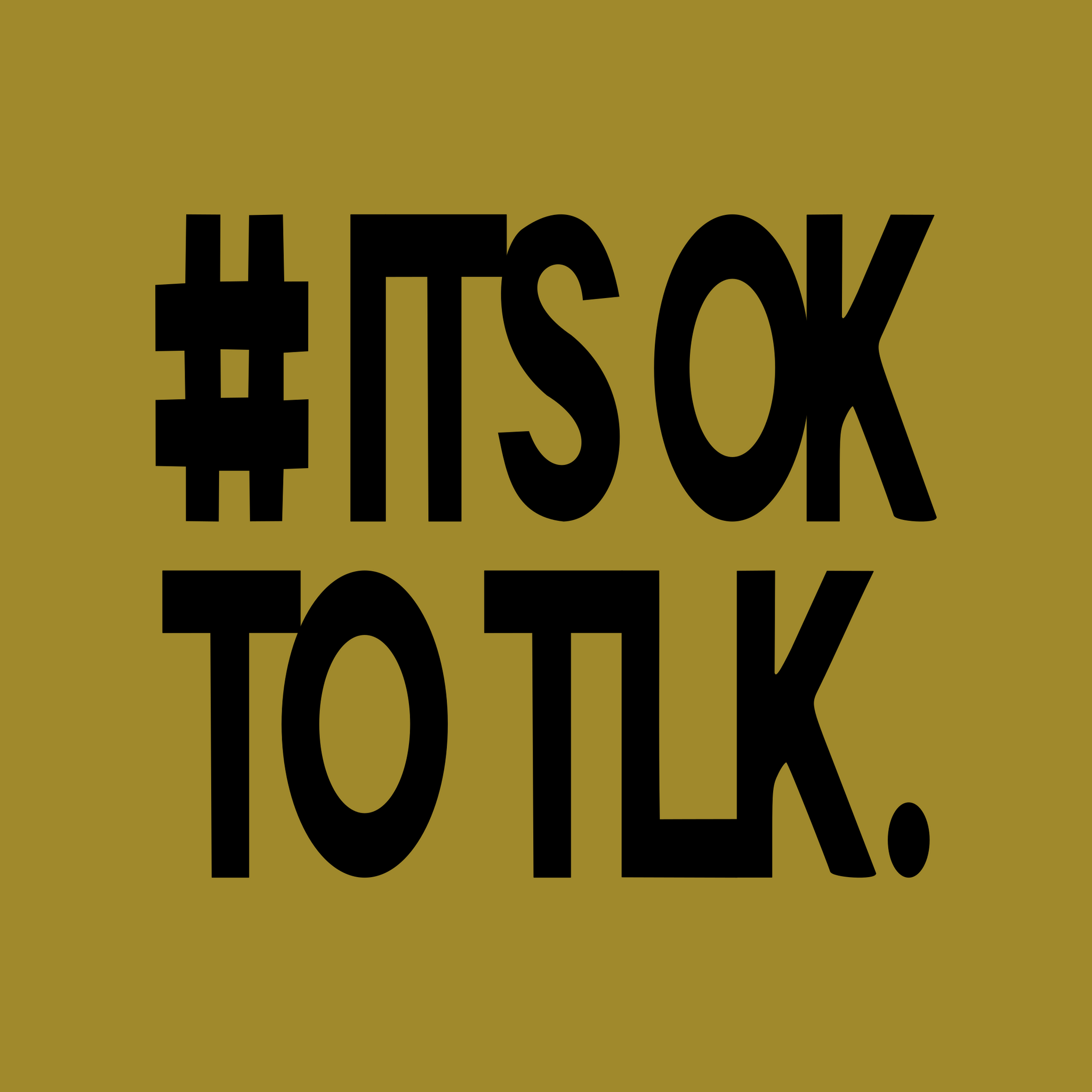 Stacked #IT'S OK TO TLK. Sticker