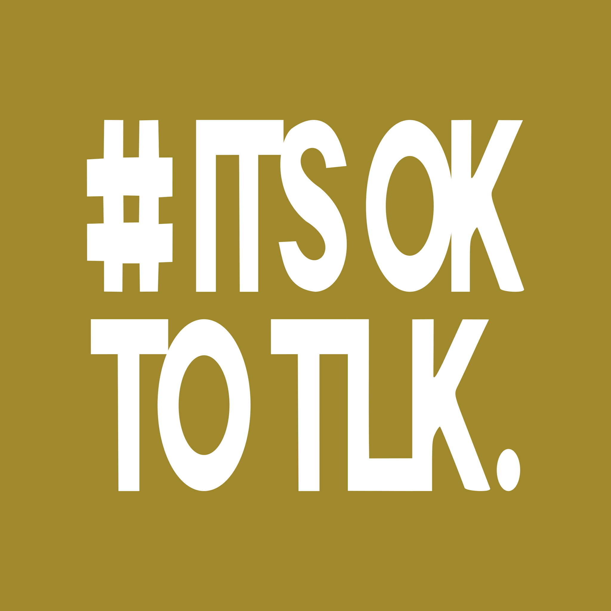Stacked #IT'S OK TO TLK. Sticker
