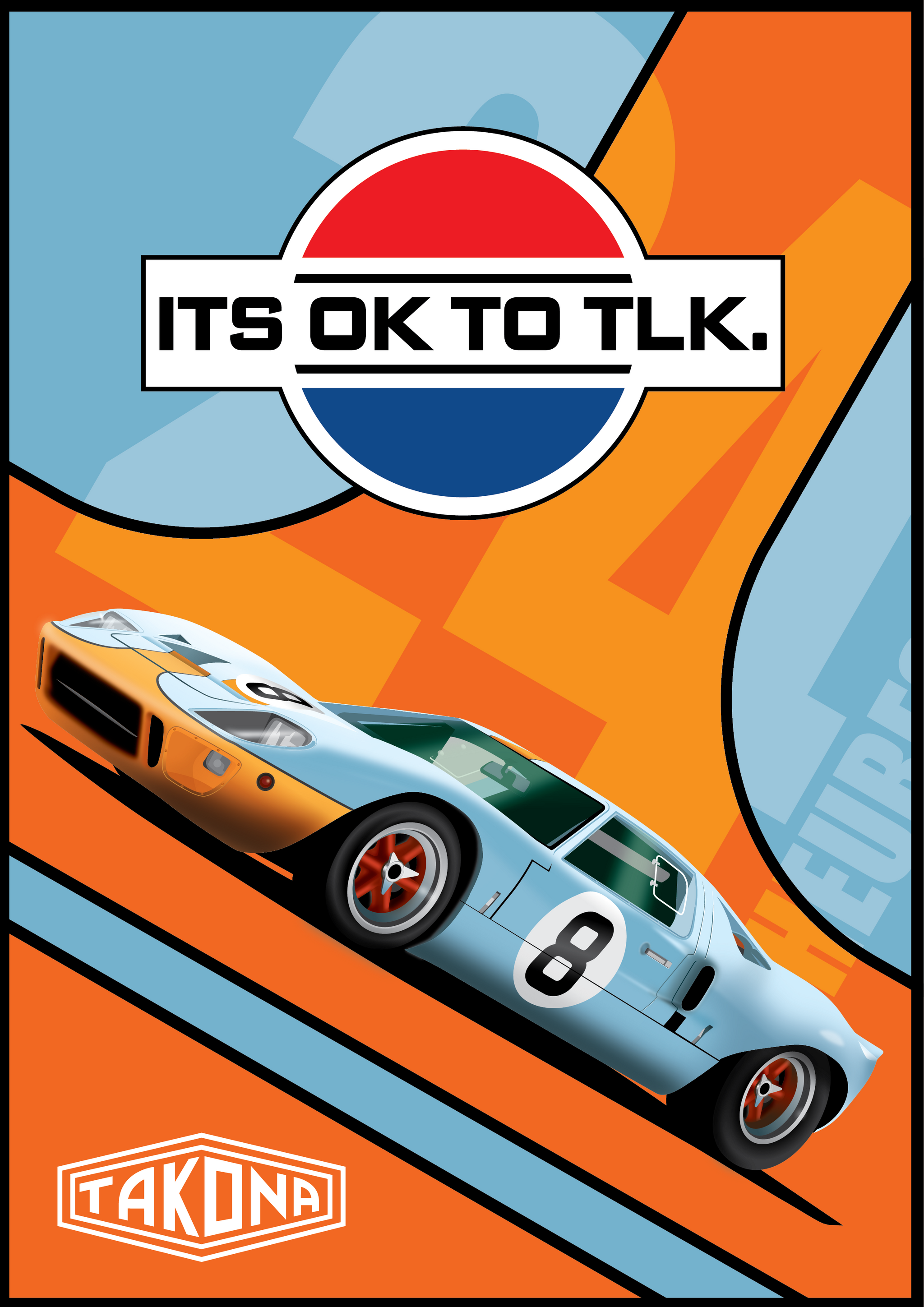 Le Mans GT40 art Print