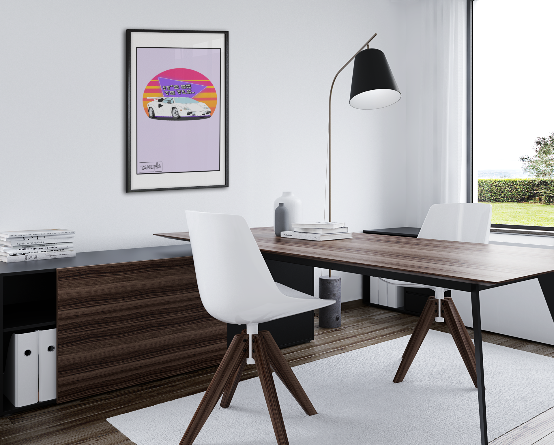 Takona 80's Passion Countach Art Print