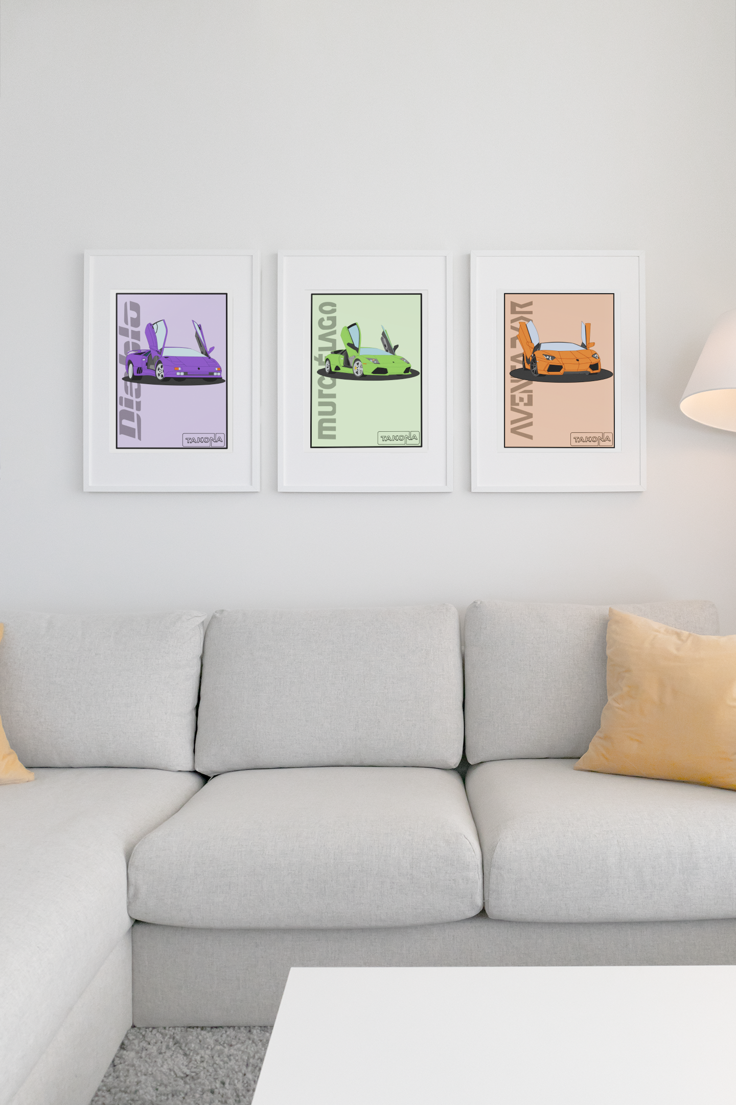 Takona Lamborghini Art Print Collection