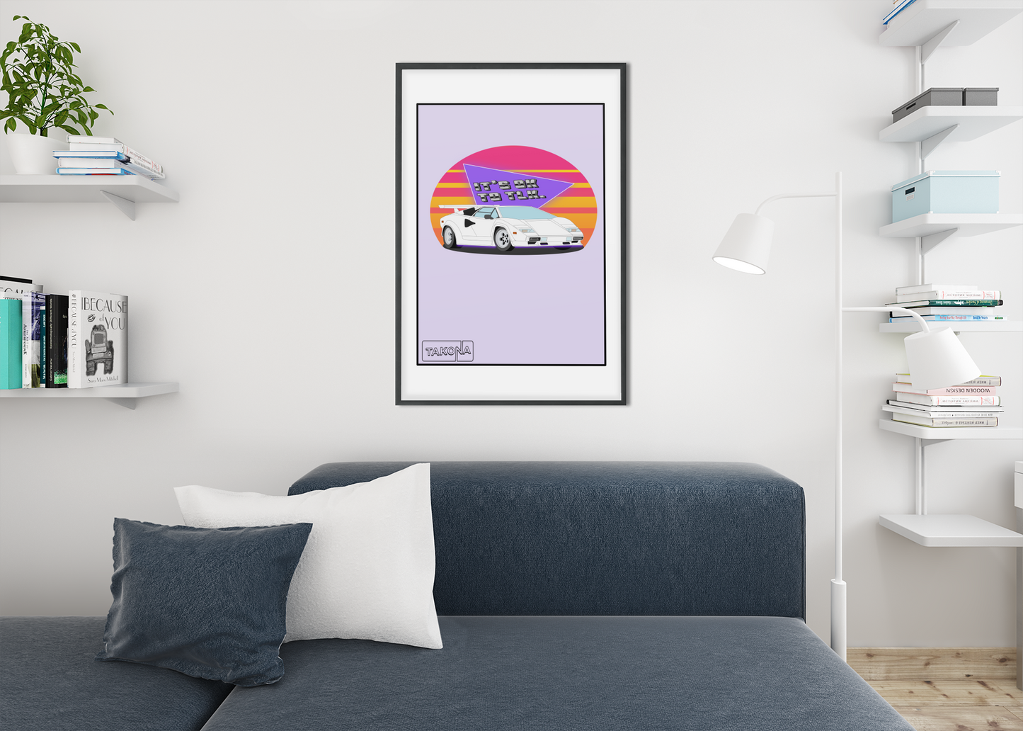 Takona 80's Passion Countach Art Print